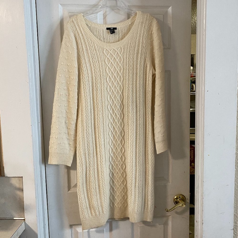 H&M Cream Sweater Dress